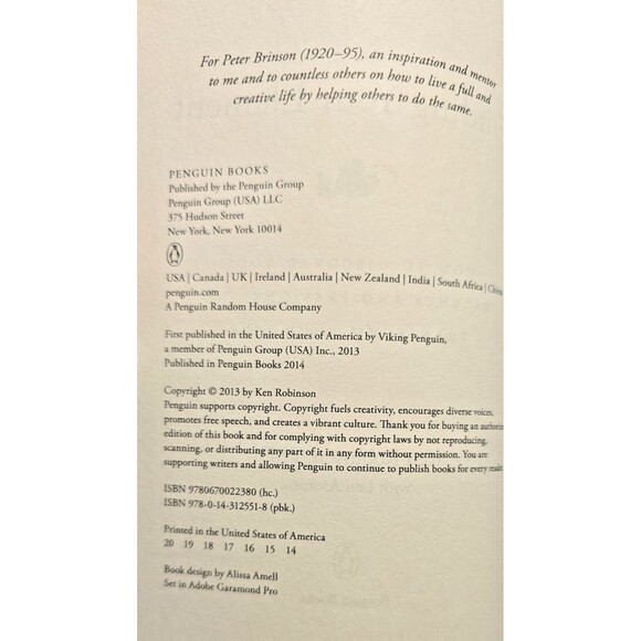 Finding Your Element by Ken Robinson, Lou Aronica- Like New, Personal Growth - Picture 3 of 9